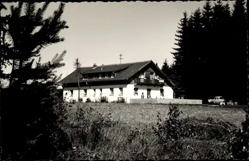 Foto Ak Dreieck Regen im Bayerischen Wald, Pension Blick Falkenstein