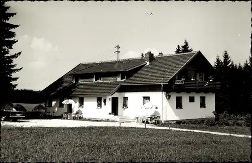 Foto Ak Dreieck Regen im Bayerischen Wald, Pension Blick Falkenstein