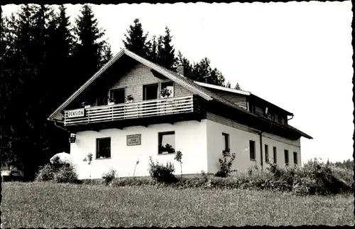 Foto Ak Dreieck Regen im Bayerischen Wald, Pension Blick Falkenstein