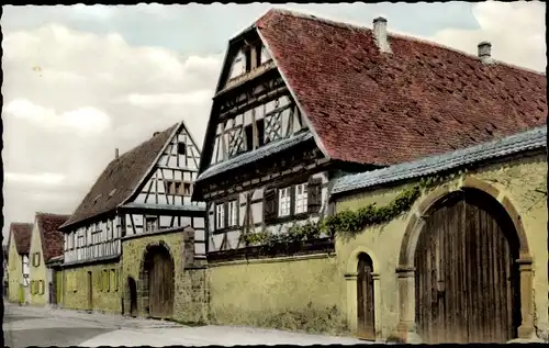 Ak Haßloch Hassloch in der Pfalz, Ältestes Fachwerkhaus