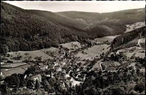 Ak Bad Herrenalb im Schwarzwald, Ort aus Vogelschau