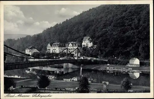 Ak Nassau an der Lahn, Brücke über Lahn