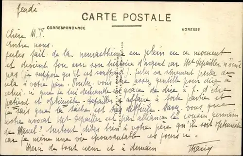 Ak Toulon Var, Environs de Toulon Tamaris Manteau