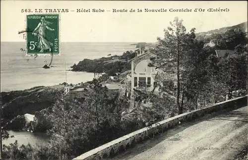 Ak Le Trayas Var, Hotel Sube, Route de la Nouvelle Corniche d'Or, Esterel