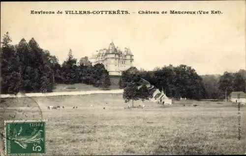 Ak Faverolles Aisne, Château de Maucreux