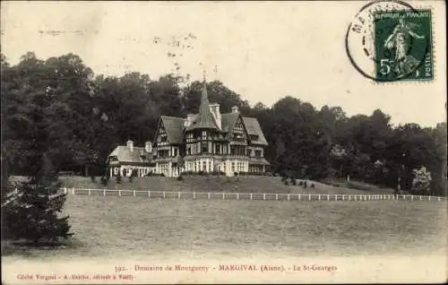 Ak Margival Aisne, Domaine de Montgarny, Le St. Georges