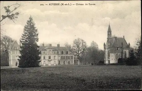 Ak Auverse Maine et Loire, Chateau du Fresne
