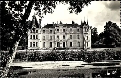 Ak Baugé Maine et Loire, Château de Grésillon, Kastelo, Esperantista Kulturdomo
