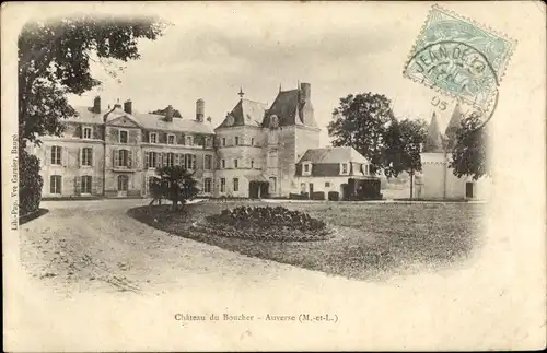 Ak Auverse Maine et Loire, Chateau du Boucher