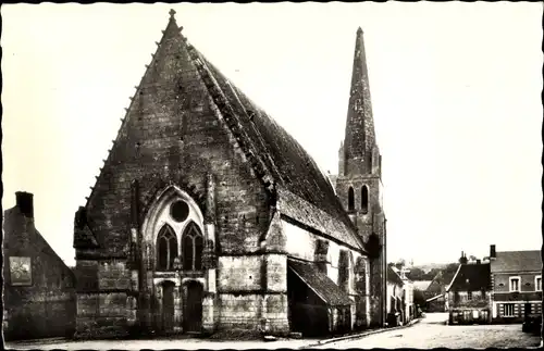 Ak Lunay Loir et Cher, Grande Rue, Eglise