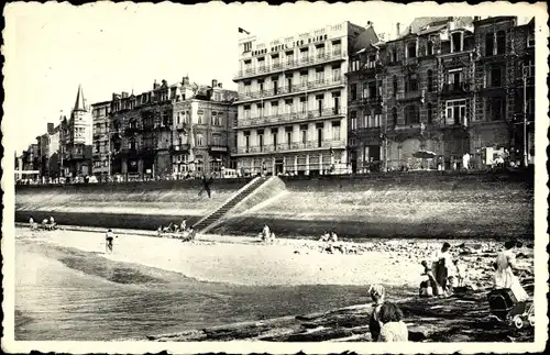 Ak Knokke Heist Heyst Knocke sur Mer Westflandern, La Digue, Zeedijk, Grand Hotel des Bains