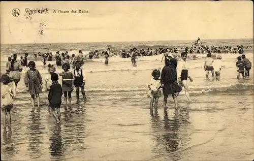 Ak Wenduine Wenduyne De Haan Westflandern, A l'heure des Bains