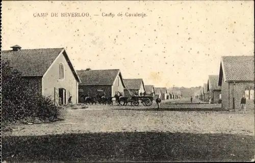 Ak Beverloo Beverlo Beringen Flandern Limburg, Camp de Cavalerie