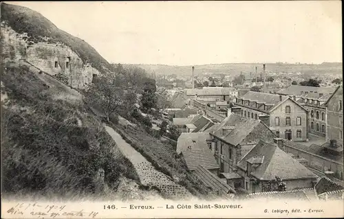 Ak Evreux Eure, La Cote Saint Sauveur