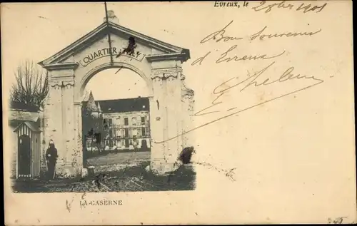 Ak Evreux Eure, La Caserne