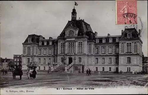 Ak Evreux Eure, Hotel de Ville