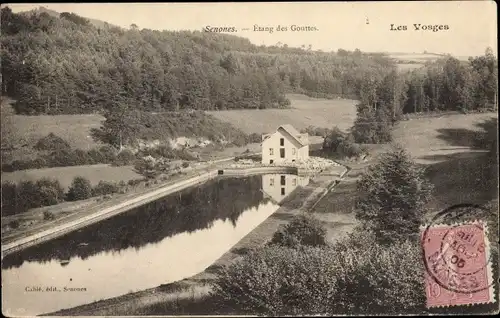 Ak Senones Sens Lothringen Vosges, Etang des Gouttes