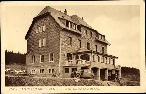 Ak Lac Blanc Orbey Urbeis Elsass Haut Rhin, Hotel du Lac Blanc