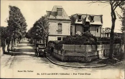 Ak Luc sur Mer Calvados, Rue Victor Hugo