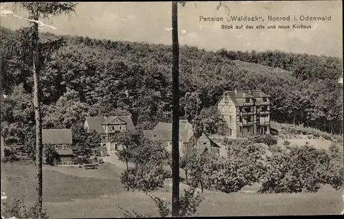 Ak Nonrod Fischbachtal im Odenwald Hessen, Pension Waldeck