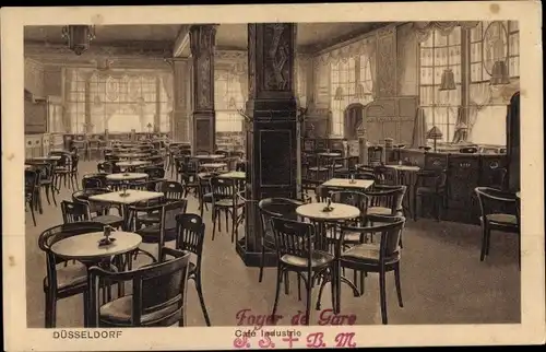 Ak Düsseldorf am Rhein, Café Industrie