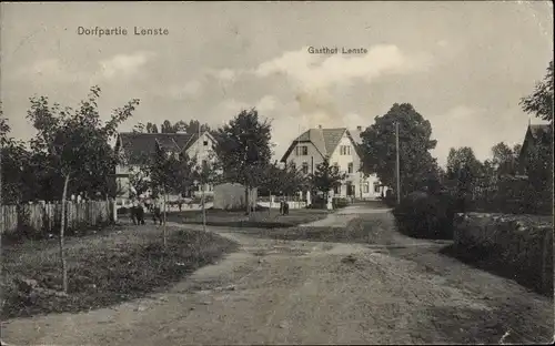 Ak Lenste Grömitz in Ostholstein, Teilansicht mit Gasthaus