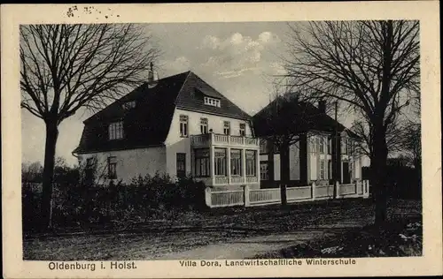 Ak Oldenburg in Holstein, Villa Dora, Landwirtschaftliche Winterschule
