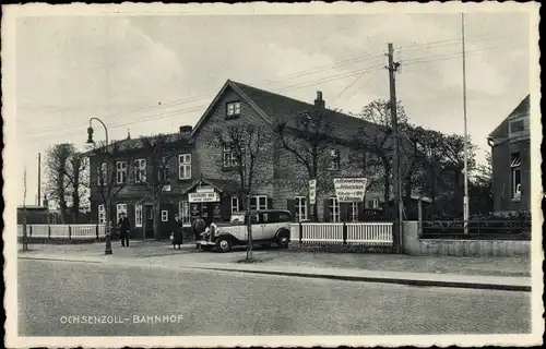 Ak Hamburg Nord Langenhorn, Bahnhof Ochsenzoll, Auto, Gastwirtschaft