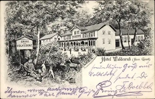 Ak Hamburg Wandsbek Volksdorf, Hotel Waldesruh