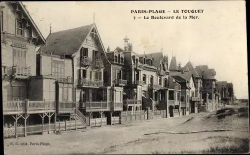 Ak Le Touquet Paris Plage Pas de Calais, Le Boulevard de la Mer