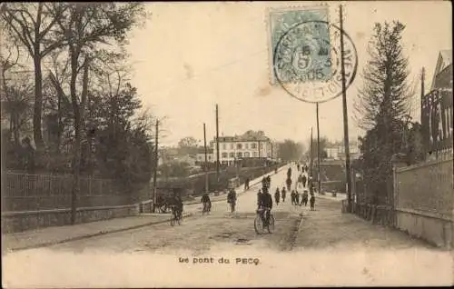 Ak Le Pecq Yvelines, Le Pont