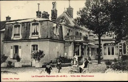 Ak La Chapelle Rabelais Seine et Marne, Villa des Moulineaux