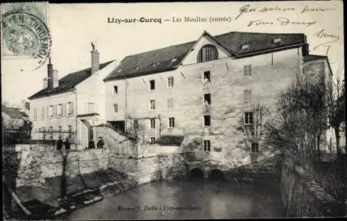 Ak Lizy sur Ourcq Seine et Marne, Les Moulins
