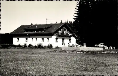 Foto Ak Dreieck Regen im Bayerischen Wald, Pension Blick Falkenstein