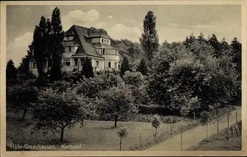 Ak Höhr Grenzhausen im Westerwaldkreis, Kurhotel