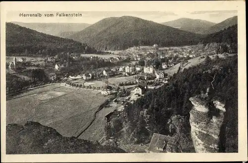 Ak Bad Herrenalb im Schwarzwald, Blick vom Falkenstein