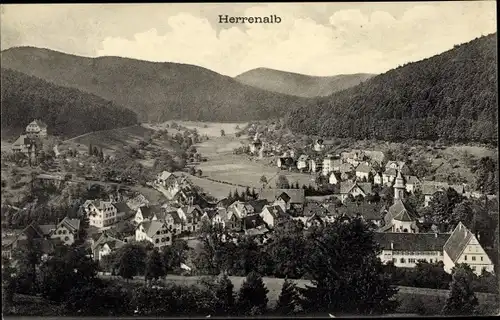 Ak Bad Herrenalb im Schwarzwald, Totale