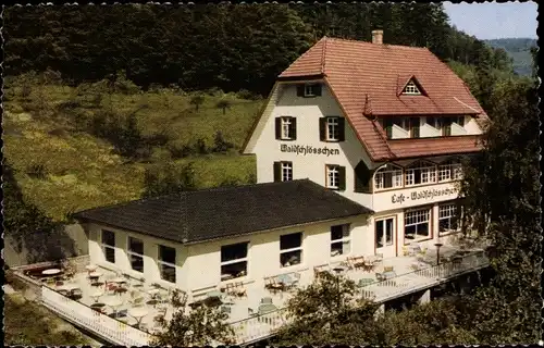 Ak Bad Herrenalb im Schwarzwald, Café Pension Waldschlößchen