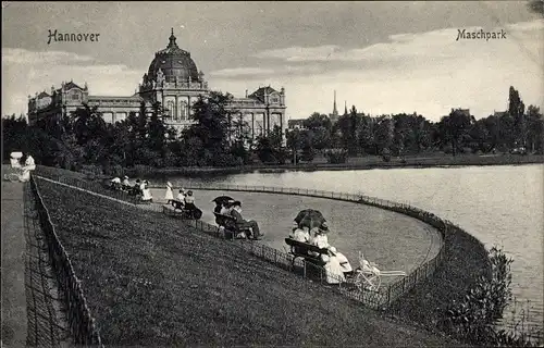 Ak Hannover in Niedersachsen, Maschpark