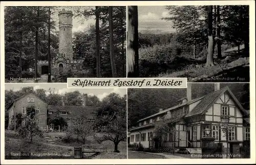 Ak Egestorf Barsinghausen am Deister, Kinderheim Hohe Warte, Forsthaus Kniggenbrick, Nordmannsturm