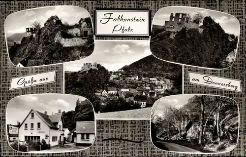 Ak Falkenstein in der Oberpfalz, Gasthof zur Burg, Ruine