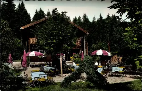 Ak Zwieslerwaldhaus Zwieseler Waldhaus Lindberg im Bayerischen Wald, Waldcafe Schwellhäusl