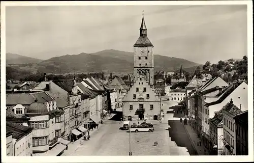 Ak Deggendorf im Bayerischen Wald Niederbayern, Stadtplatz