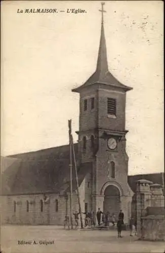 Ak La Malmaison Aisne, L'Eglise, Kirche