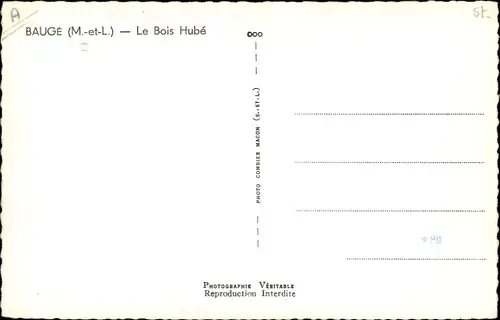 Ak Baugé Maine et Loire, Bois Hubé