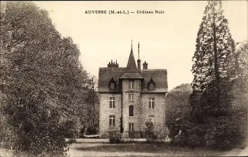 Ak Auverse Maine et Loire, Chateau Noir