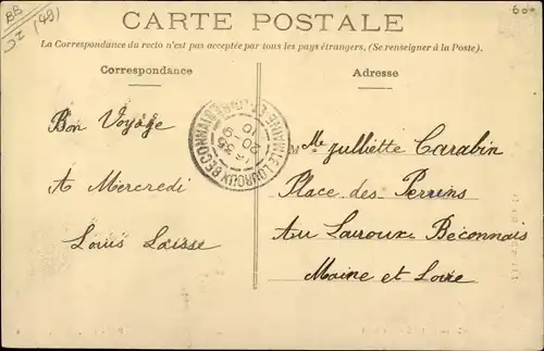 Ak Baugé Maine et Loire, Mail