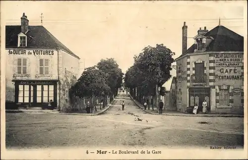 Ak Mer Loir et Cher, Boulevard de la Gare
