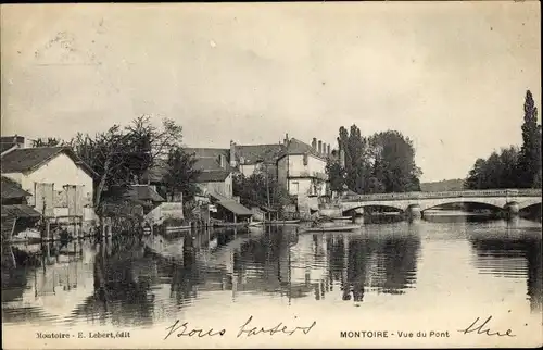 Ak Montoire Loir et Cher, Vue de Pont