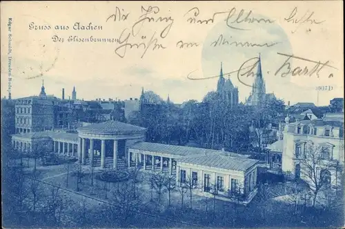 Ak Aachen in Nordrhein Westfalen, Elisenbrunnen